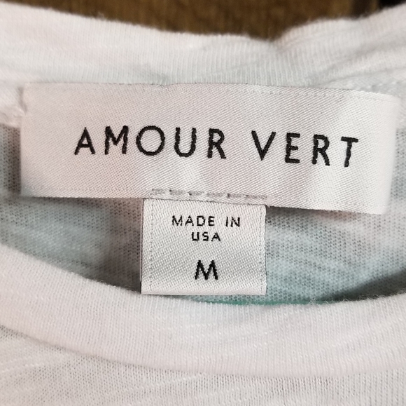 Amour Vert Leif Slub Crewneck Tee White - Picture 13 of 15
